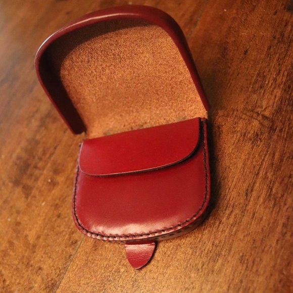 VINTAGE UNISEX European Change Purse - small, brown and useful!! - Picture 3 of 3